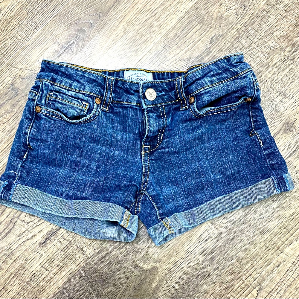 Aeropostale denim jean short shorts 5 pocket Juniors size 0.